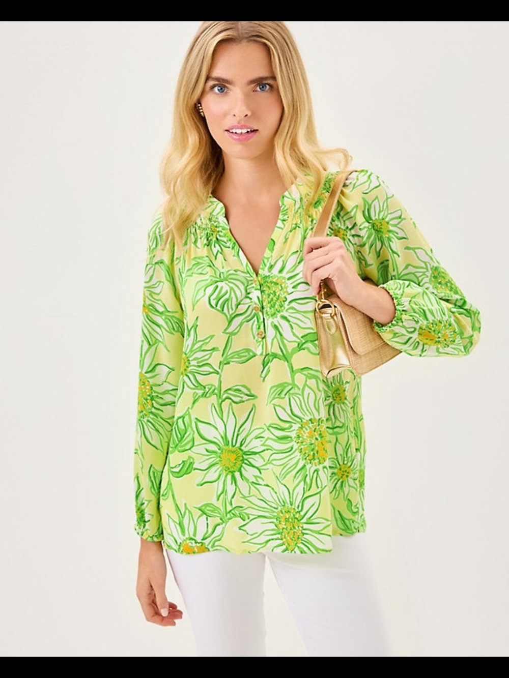 Lilly Pulitzer Elsa Silk Top - Limoncello Sunbelievable Size XXL New